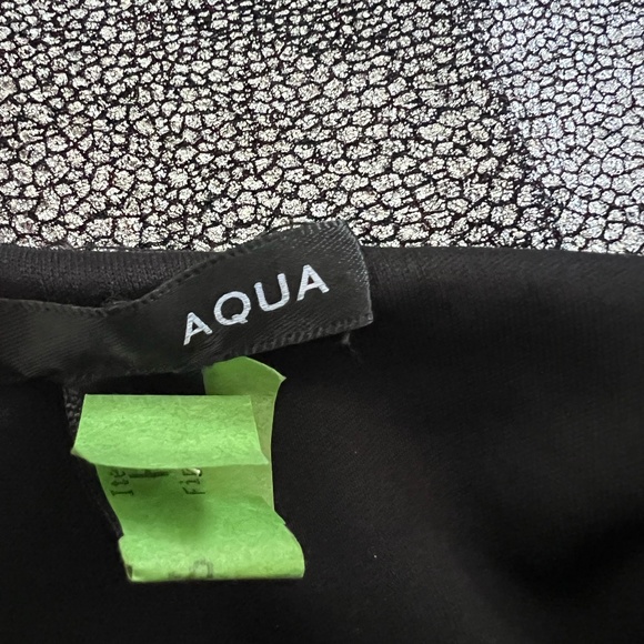 Aqua One Shoulder Short Silver Dress - Picture 5 of 5